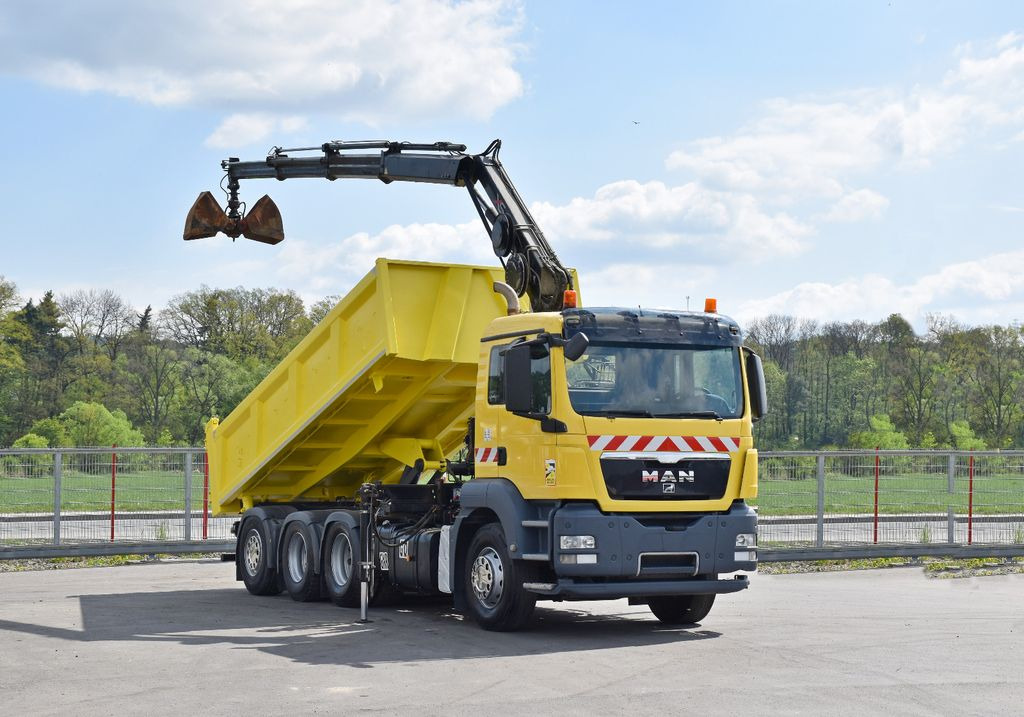 MAN TGS 35.440 * HIAB 122 B-3 DUO / 8x4 - Billenőplatós teherautó, Darus autó: 2 kép. MAN TGS 35.440 * HIAB 122 B-3 DUO / 8x4 - Billenőplatós teherautó, Darus autó: 2 kép.