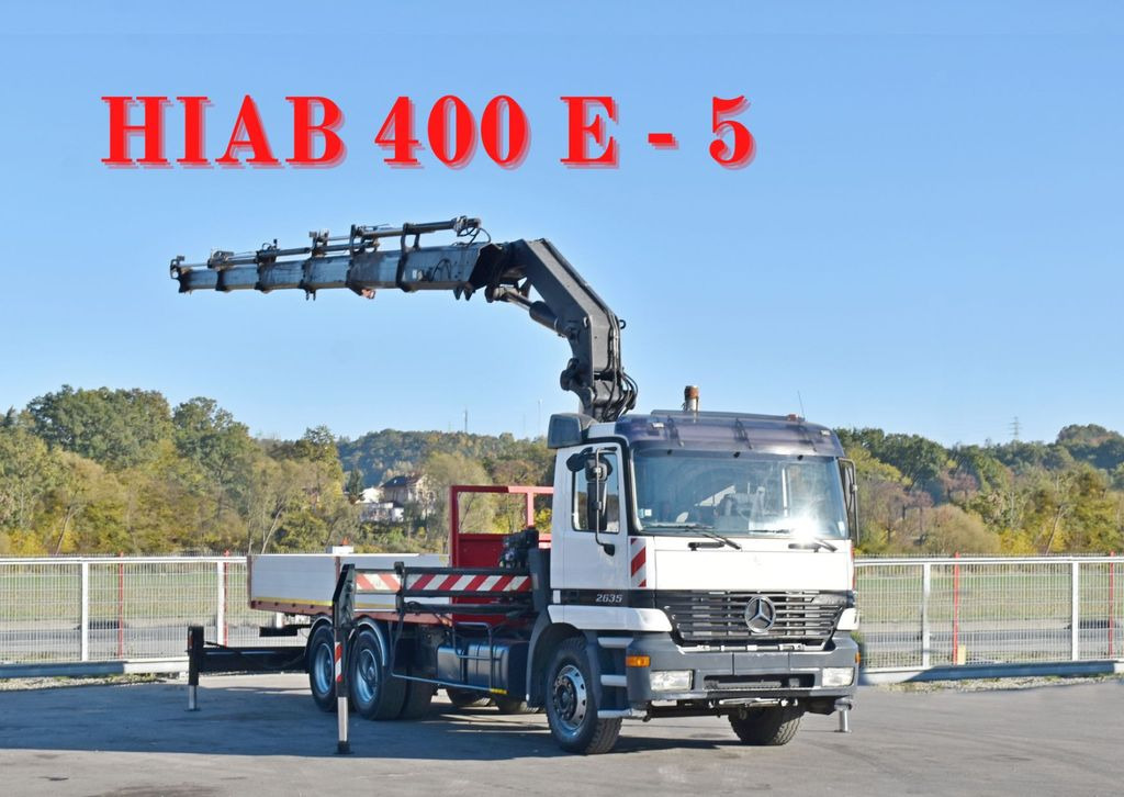 Mercedes-Benz ACTROS 2635 Pritsche 6,40m + HIAB 400 E-5 + FUNK Mercedes-Benz ACTROS 2635 Pritsche 6,40m + HIAB 400 E-5 + FUNK - Darus autó: 1 kép. Mercedes-Benz ACTROS 2635 Pritsche 6,40m + HIAB 400 E-5 + FUNK Mercedes-Benz ACTROS 2635 Pritsche 6,40m + HIAB 400 E-5 + FUNK - Darus autó: 1 kép.