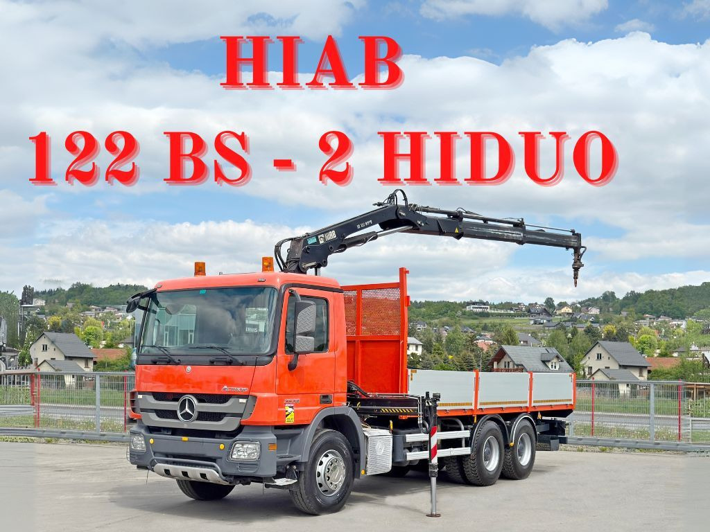 Mercedes-Benz ACTROS 2636*HIAB 122 BS-2 HIDUO + FUNK/6x4 * TOP - Darus autó: 1 kép. Mercedes-Benz ACTROS 2636*HIAB 122 BS-2 HIDUO + FUNK/6x4 * TOP - Darus autó: 1 kép.