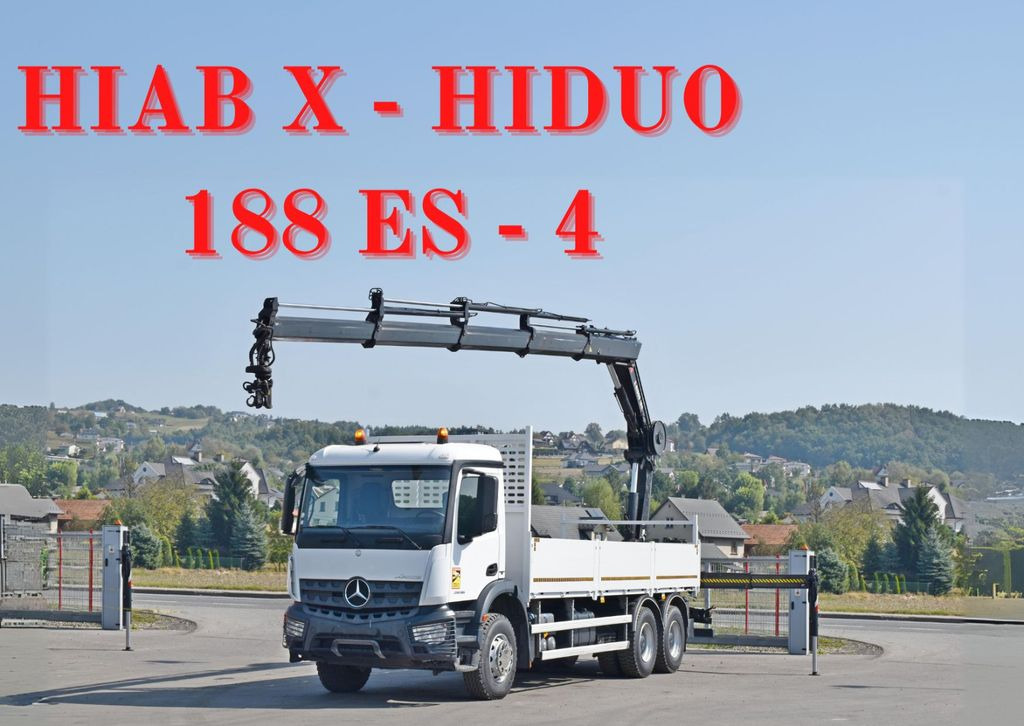Mercedes-Benz ACTROS 2636 *HIAB X-HIDUO 188 ES-4/FUNK + * 6x4 - Darus autó, Platós teherautó: 1 kép. Mercedes-Benz ACTROS 2636 *HIAB X-HIDUO 188 ES-4/FUNK + * 6x4 - Darus autó, Platós teherautó: 1 kép.