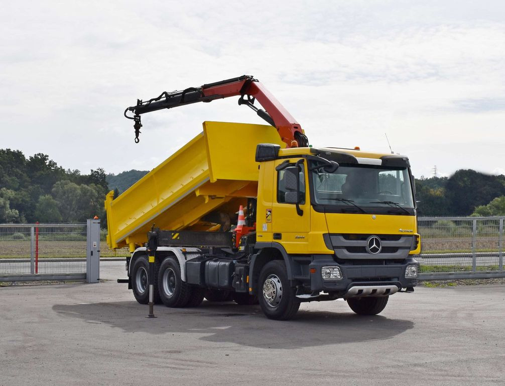 Mercedes-Benz ACTROS 2644 * PK 16001 - K A/FUNK * 6x4 - Darus autó, Billenőplatós teherautó: 2 kép. Mercedes-Benz ACTROS 2644 * PK 16001 - K A/FUNK * 6x4 - Darus autó, Billenőplatós teherautó: 2 kép.