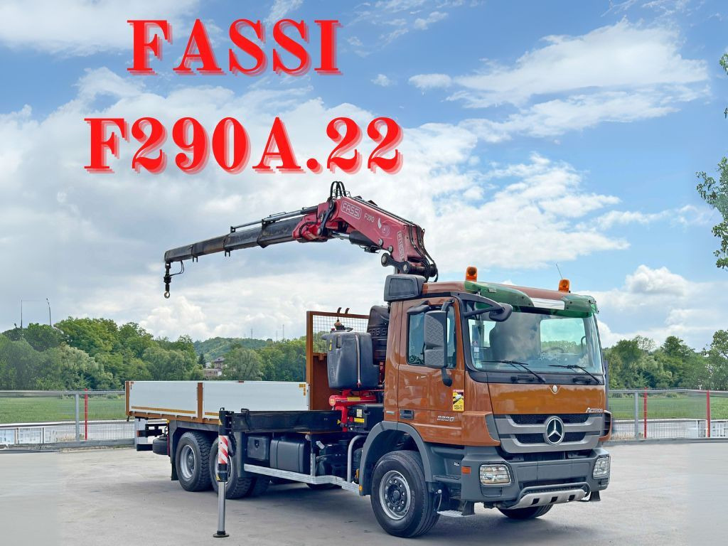 Mercedes-Benz ACTROS 3336 * FASSI F290A.22 + FUNK / 6x4 * TOP - Darus autó: 1 kép. Mercedes-Benz ACTROS 3336 * FASSI F290A.22 + FUNK / 6x4 * TOP - Darus autó: 1 kép.