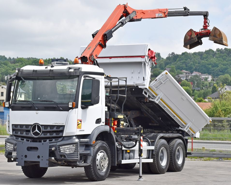 Mercedes-Benz AROCS 2635* FASSI F165AZ.0.22 + FUNK * 6x4 - Darus autó, Billenőplatós teherautó: 3 kép. Mercedes-Benz AROCS 2635* FASSI F165AZ.0.22 + FUNK * 6x4 - Darus autó, Billenőplatós teherautó: 3 kép.