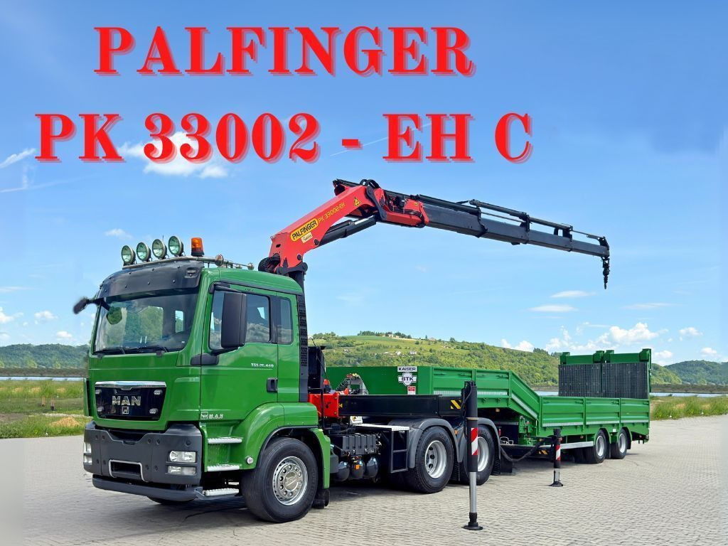MAN TGS 26.440*Anhänger 10,30m + PK 33002-EH C/FUNK - Nyergesvontató: 1 kép. MAN TGS 26.440*Anhänger 10,30m + PK 33002-EH C/FUNK - Nyergesvontató: 1 kép.