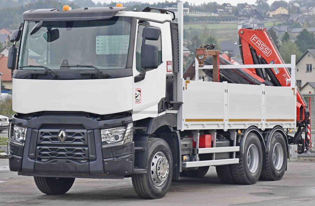 Renault C 380*PRITSCHE 5,45m*FASSI F175A.0.22+ FUNK/6x4 - Darus autó, Platós teherautó: 4 kép. Renault C 380*PRITSCHE 5,45m*FASSI F175A.0.22+ FUNK/6x4 - Darus autó, Platós teherautó: 4 kép.