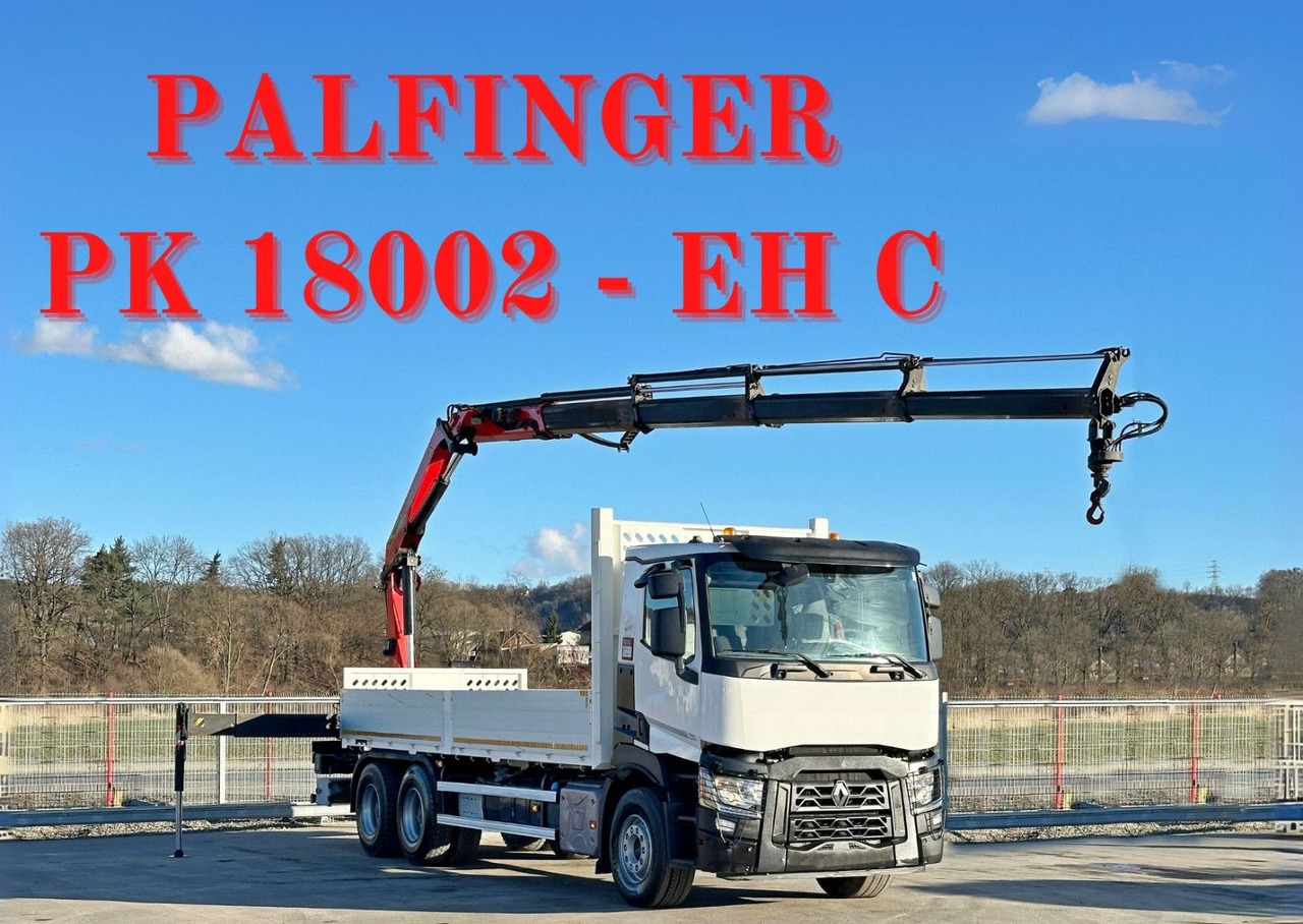 Renault C 380 *PRITSCHE 6,80m * PK 18002-EH C + FUNK*6x4 - Darus autó: 1 kép. Renault C 380 *PRITSCHE 6,80m * PK 18002-EH C + FUNK*6x4 - Darus autó: 1 kép.