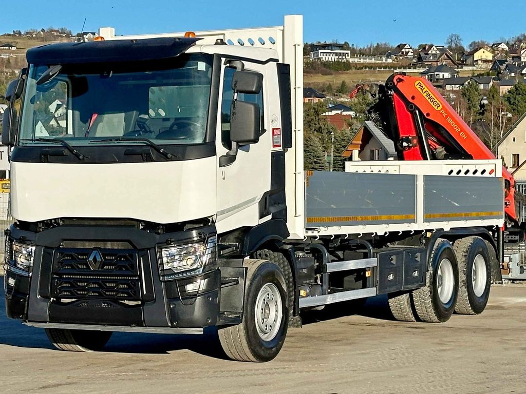 Renault C 380 *PRITSCHE 6,80m * PK 18002-EH C + FUNK*6x4 - Darus autó, Platós teherautó: 4 kép. Renault C 380 *PRITSCHE 6,80m * PK 18002-EH C + FUNK*6x4 - Darus autó, Platós teherautó: 4 kép.