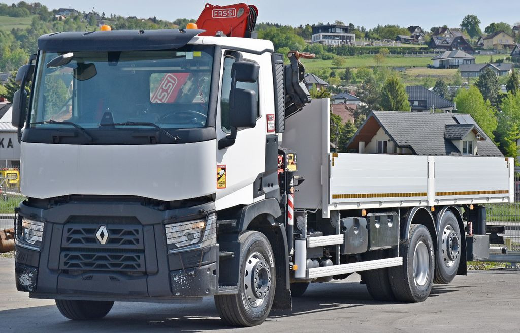 Renault C 380 * PRITSCHE 7,05 m* FASSI F 135C + FUNK - Darus autó: 4 kép. Renault C 380 * PRITSCHE 7,05 m* FASSI F 135C + FUNK - Darus autó: 4 kép.
