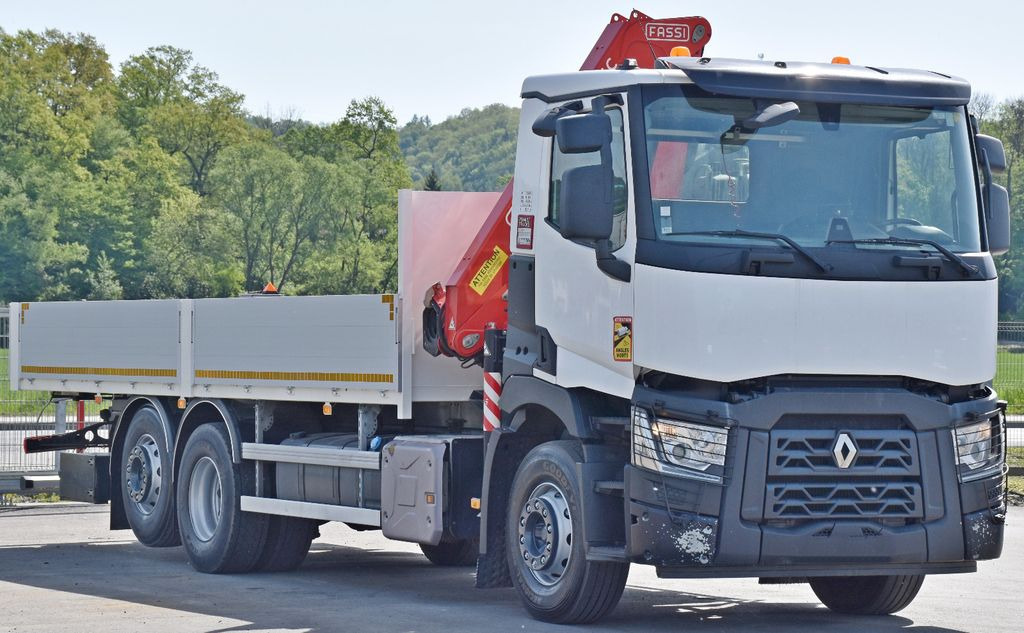 Renault C 380 * PRITSCHE 7,05 m* FASSI F 135C + FUNK - Darus autó: 3 kép. Renault C 380 * PRITSCHE 7,05 m* FASSI F 135C + FUNK - Darus autó: 3 kép.