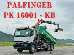 Renault C 430 *KIPPER 5,10 m + PK 16001 - K B* 6x4 - Darus autó: 1 kép. Renault C 430 *KIPPER 5,10 m + PK 16001 - K B* 6x4 - Darus autó: 1 kép.