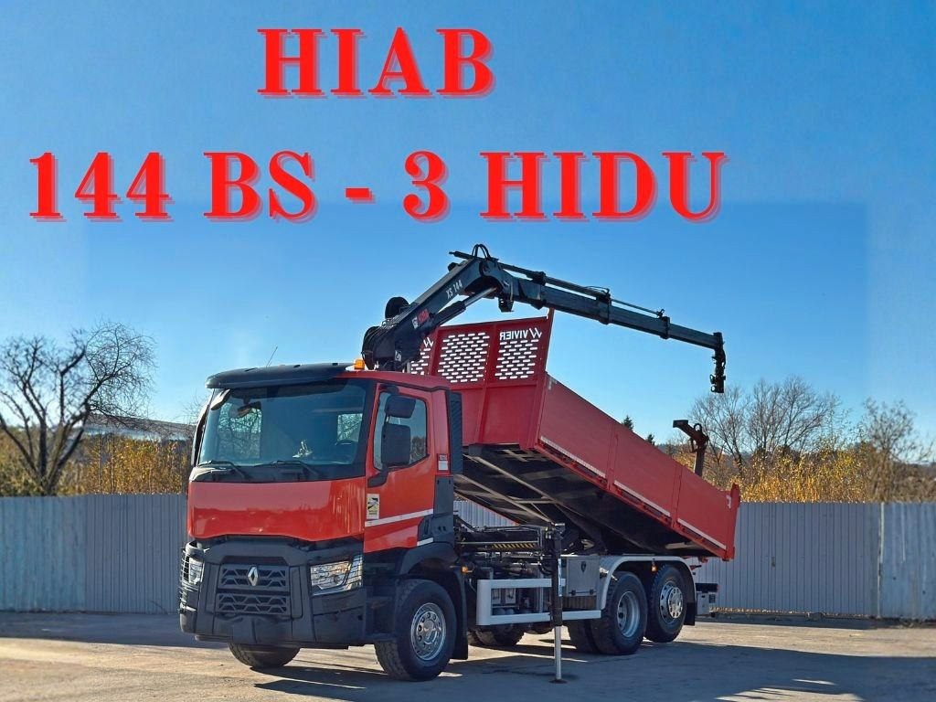 Renault C430 * HIAB 144 BS - 3 HIDUO+ FUNK/ 6x2 - Darus autó: 1 kép. Renault C430 * HIAB 144 BS - 3 HIDUO+ FUNK/ 6x2 - Darus autó: 1 kép.