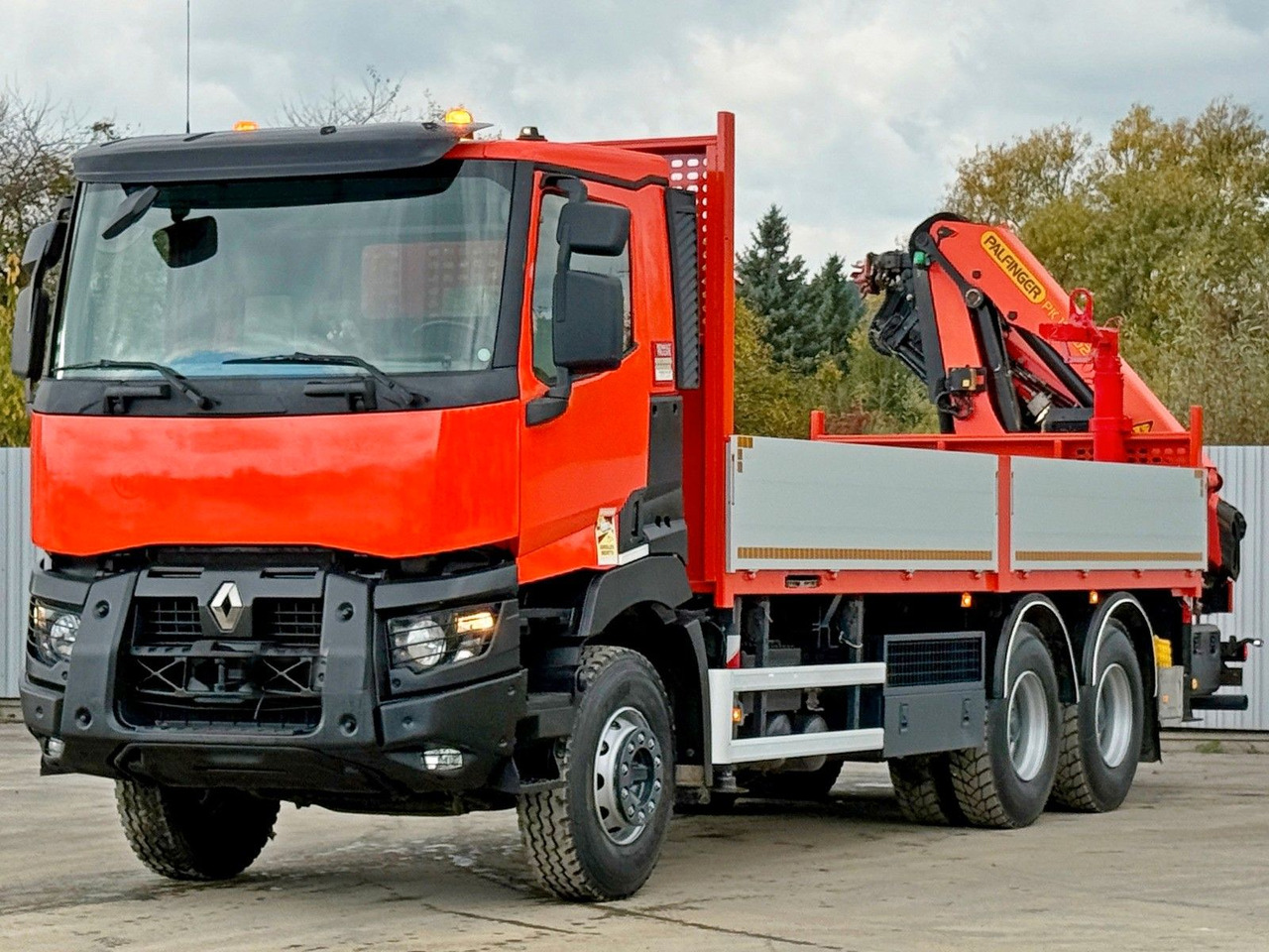 Renault C430 * PALFINGER PK 18002 - EHC + FUNK/ 6x4 - Darus autó: 3 kép. Renault C430 * PALFINGER PK 18002 - EHC + FUNK/ 6x4 - Darus autó: 3 kép.