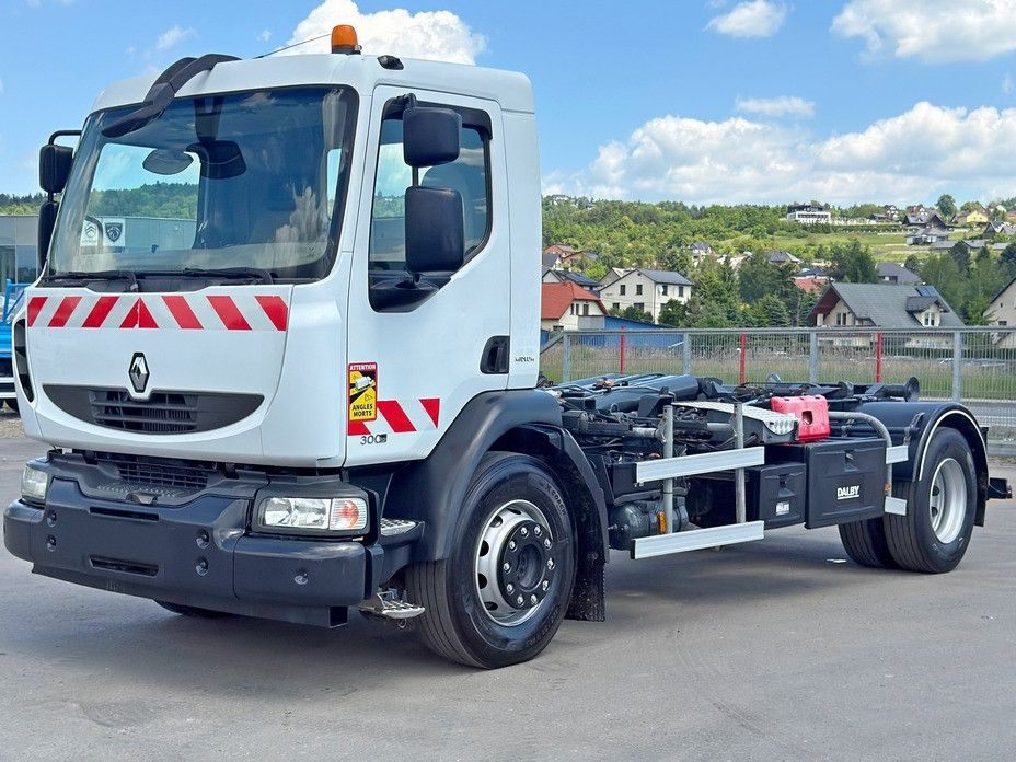 Renault MIDLUM 300 DXI* ABROLLKIPPER * TOPZUSTAND - Horgos rakodó teherautó, Darus autó: 4 kép. Renault MIDLUM 300 DXI* ABROLLKIPPER * TOPZUSTAND - Horgos rakodó teherautó, Darus autó: 4 kép.