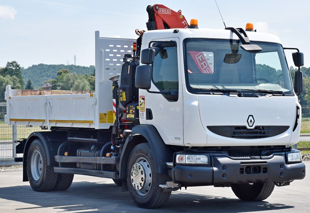 Renault MIDLUM 300 DXI * FASSI F105A.0.21 + PILOT* TOP - Darus autó, Billenőplatós teherautó: 3 kép. Renault MIDLUM 300 DXI * FASSI F105A.0.21 + PILOT* TOP - Darus autó, Billenőplatós teherautó: 3 kép.