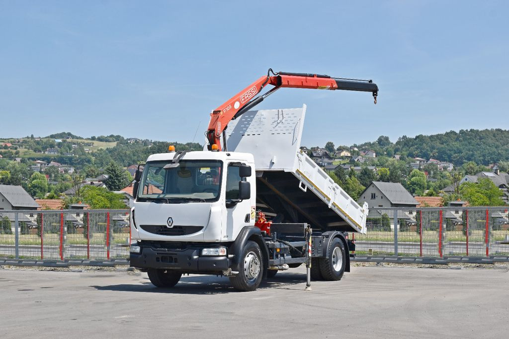 Renault MIDLUM 300 DXI * FASSI F105A.0.21 + PILOT* TOP - Darus autó, Billenőplatós teherautó: 2 kép. Renault MIDLUM 300 DXI * FASSI F105A.0.21 + PILOT* TOP - Darus autó, Billenőplatós teherautó: 2 kép.