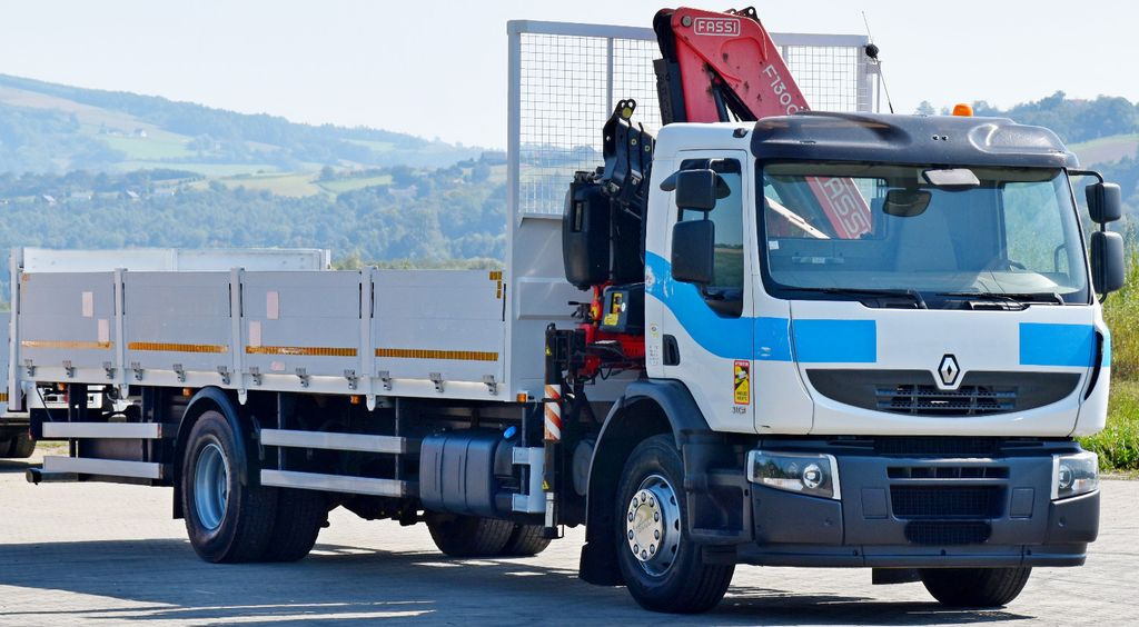 Renault Premium 310 DXI* FASSI F130AC.23+FUNK* TOP - Darus autó, Platós teherautó: 4 kép. Renault Premium 310 DXI* FASSI F130AC.23+FUNK* TOP - Darus autó, Platós teherautó: 4 kép.