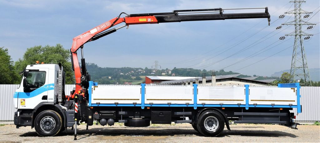 Renault Premium 320 DXI* FASSI F130AC.23 * FUNK - Darus autó, Platós teherautó: 5 kép. Renault Premium 320 DXI* FASSI F130AC.23 * FUNK - Darus autó, Platós teherautó: 5 kép.
