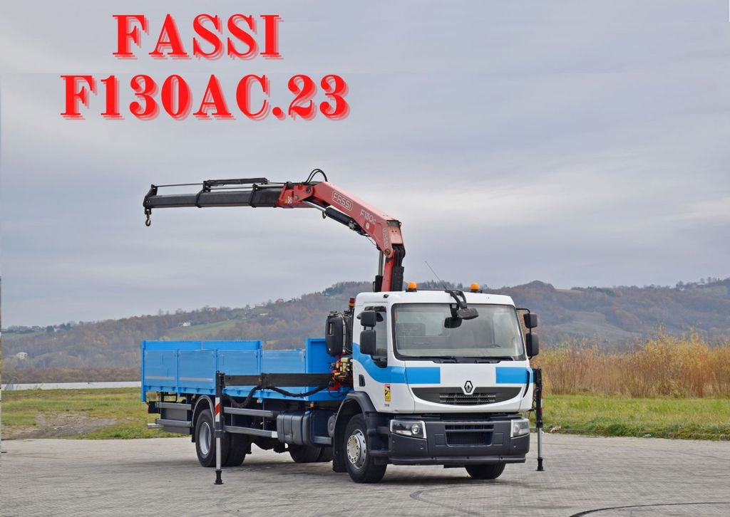 Renault Premium 320 DXI* FASSI F130AC.23 * FUNK * TOP - Darus autó, Platós teherautó: 1 kép. Renault Premium 320 DXI* FASSI F130AC.23 * FUNK * TOP - Darus autó, Platós teherautó: 1 kép.