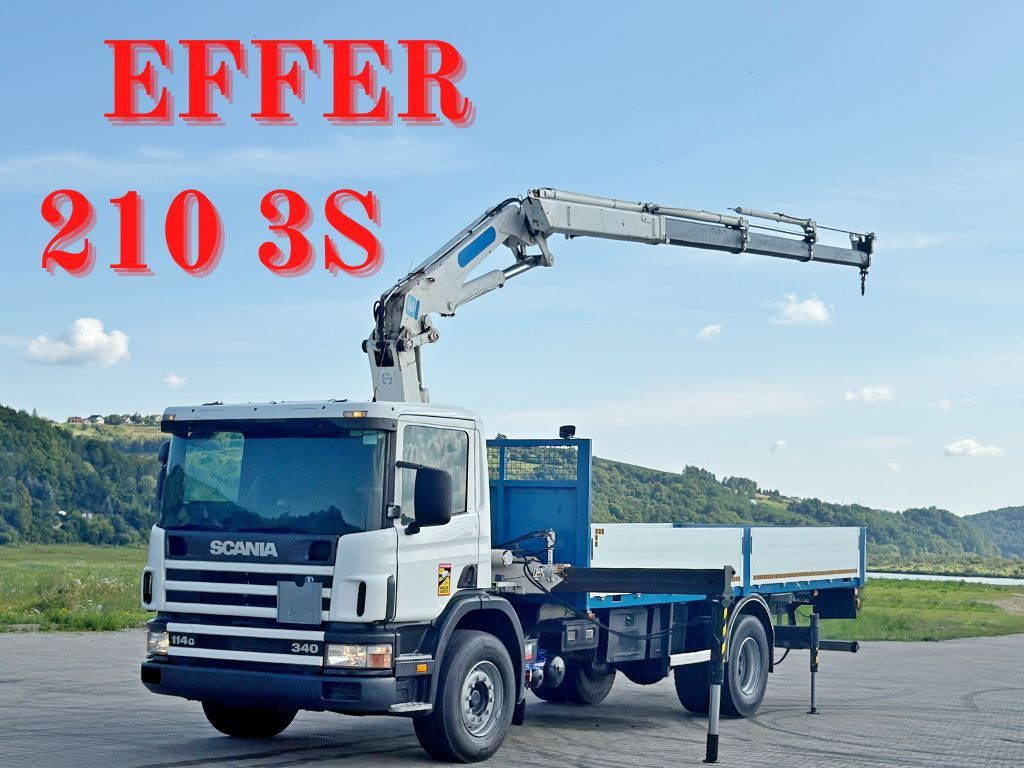 Scania 114 G 340 * PRITSCHE 7,00m * EFFER 210 3S + FUNK - Darus autó: 1 kép. Scania 114 G 340 * PRITSCHE 7,00m * EFFER 210 3S + FUNK - Darus autó: 1 kép.