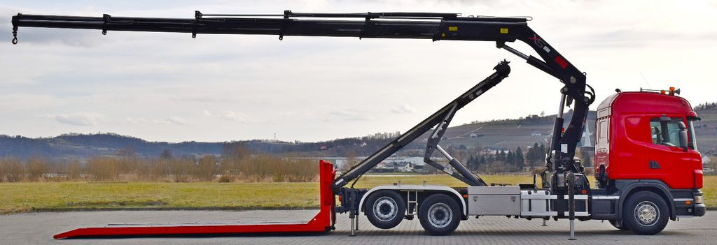 Scania G 400 * Abschleppwagen 6,40m* KRAN + FUNK * TOP - Darus autó, Horgos rakodó teherautó: 5 kép. Scania G 400 * Abschleppwagen 6,40m* KRAN + FUNK * TOP - Darus autó, Horgos rakodó teherautó: 5 kép.