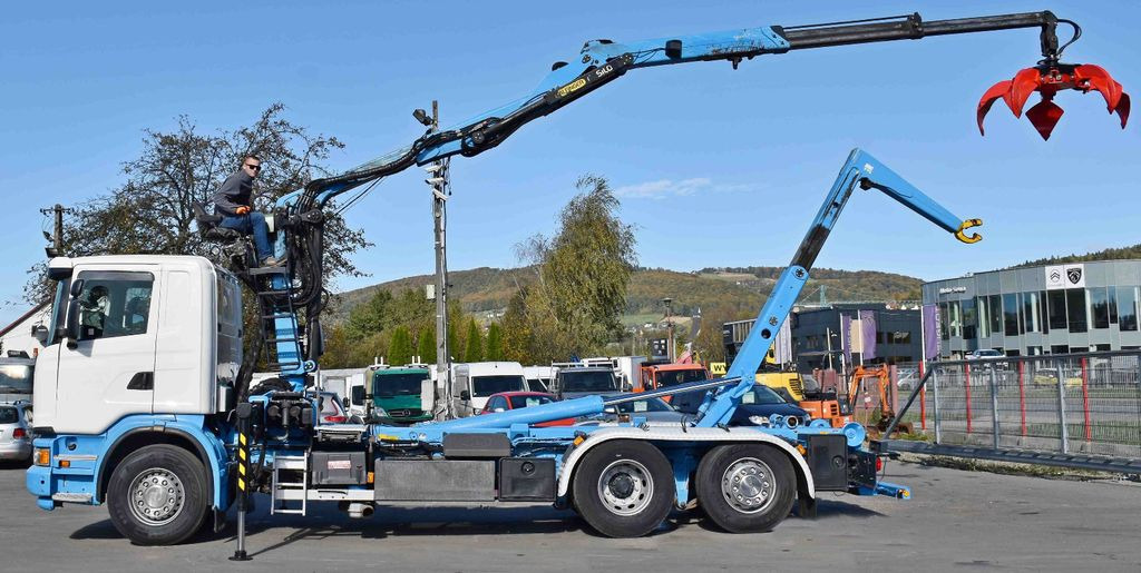 Scania G 440 * Abrollkipper * EPSILON M120Z95TR* TOP - Horgos rakodó teherautó: 5 kép. Scania G 440 * Abrollkipper * EPSILON M120Z95TR* TOP - Horgos rakodó teherautó: 5 kép.
