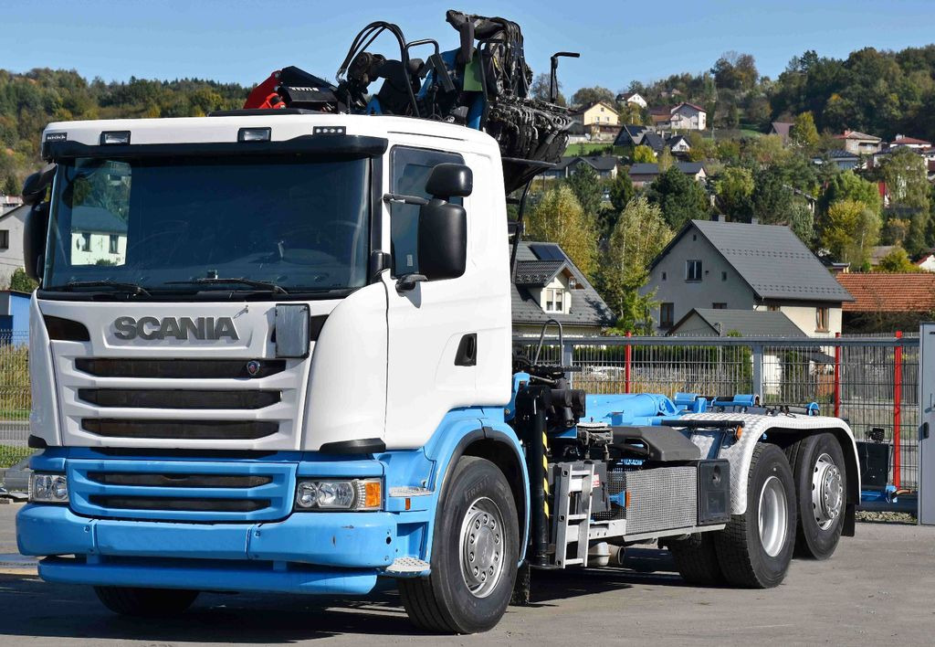 Scania G 440 * Abrollkipper * EPSILON M120Z95TR* TOP - Horgos rakodó teherautó: 4 kép. Scania G 440 * Abrollkipper * EPSILON M120Z95TR* TOP - Horgos rakodó teherautó: 4 kép.