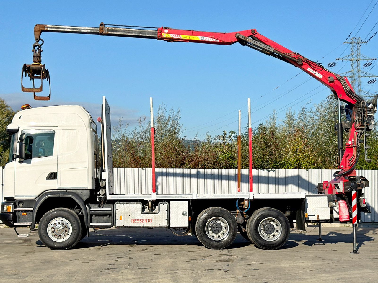 Scania G490* HOLZTRANSPORTER * PENZ 12Z8.70* 6x6 - Rönkszállító teherautó, Darus autó: 5 kép. Scania G490* HOLZTRANSPORTER * PENZ 12Z8.70* 6x6 - Rönkszállító teherautó, Darus autó: 5 kép.