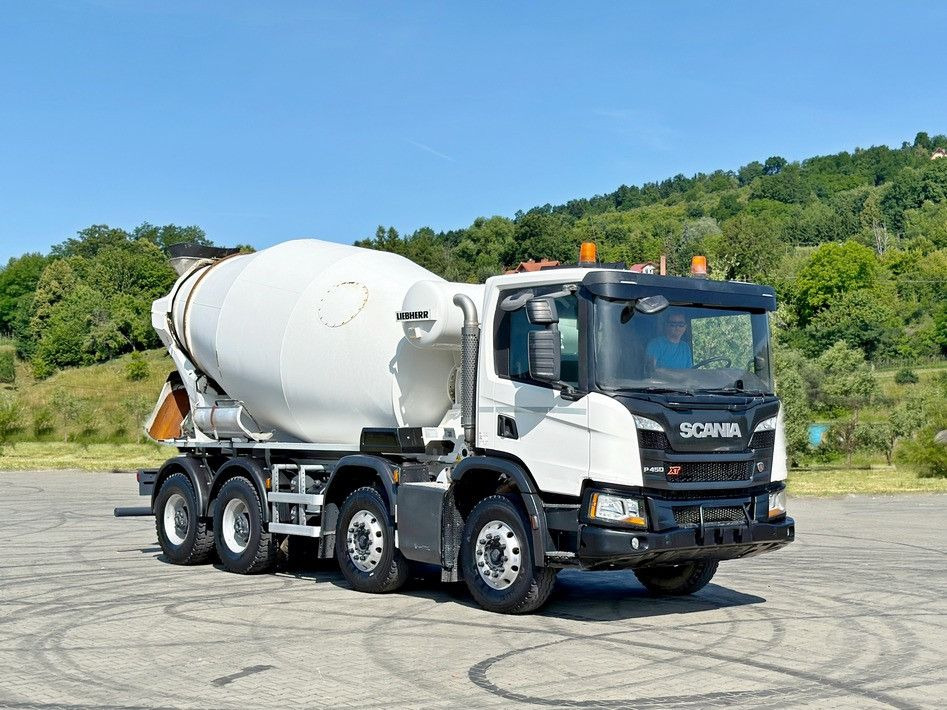 Scania P 450 * Betonmischer * 8x4 * TOPZUSTAND - Betonmixer: 2 kép. Scania P 450 * Betonmischer * 8x4 * TOPZUSTAND - Betonmixer: 2 kép.