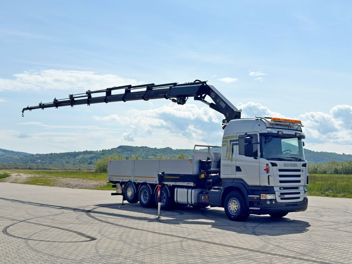 Scania R480 PRITSCHE 6,85m *HIAB 377 E-8 HIPRO/FUNK*8x4 - Darus autó: 2 kép. Scania R480 PRITSCHE 6,85m *HIAB 377 E-8 HIPRO/FUNK*8x4 - Darus autó: 2 kép.
