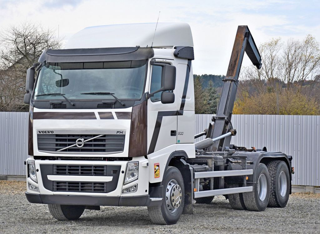 Volvo FH 500 * Abrollkipper * TOPZUSTAND / 6x4 - Horgos rakodó teherautó: 2 kép. Volvo FH 500 * Abrollkipper * TOPZUSTAND / 6x4 - Horgos rakodó teherautó: 2 kép.