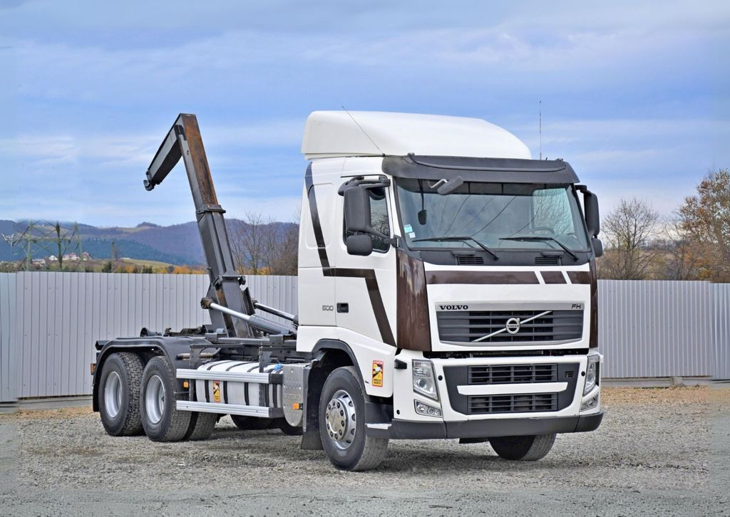 Volvo FH 500 * Abrollkipper * TOPZUSTAND / 6x4 - Horgos rakodó teherautó: 1 kép. Volvo FH 500 * Abrollkipper * TOPZUSTAND / 6x4 - Horgos rakodó teherautó: 1 kép.