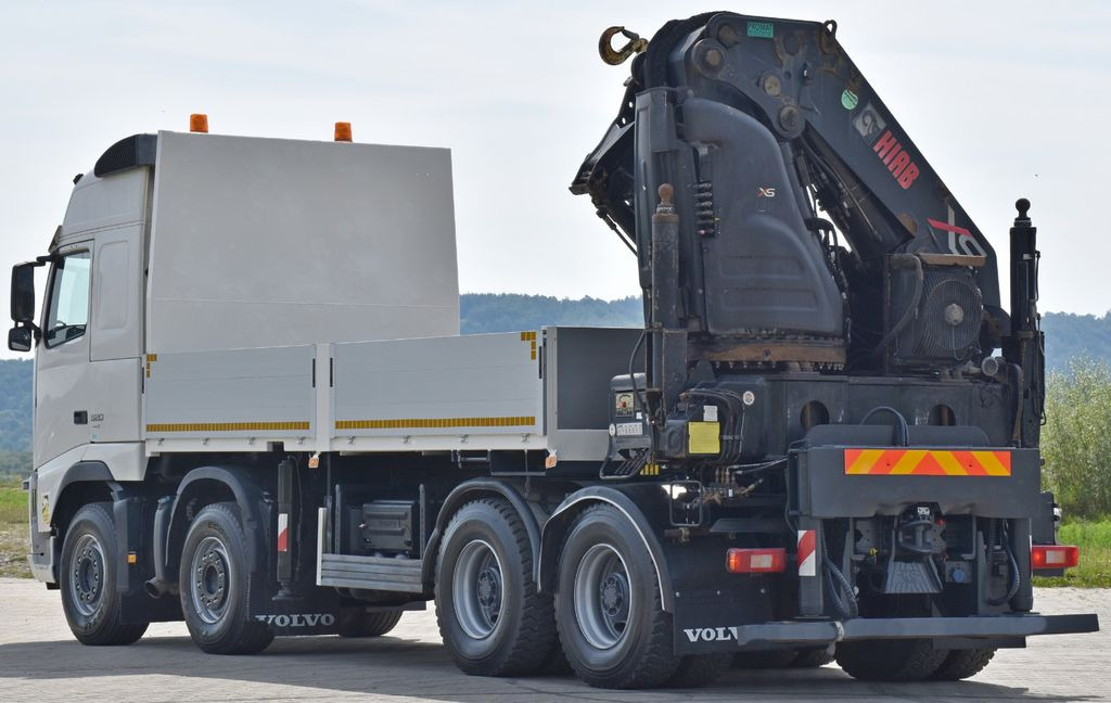 Darus autó, Platós teherautó Volvo FH 520 * HIAB 1055 EP - 4 HIPRO/FUNK * 8x4: 7 kép.