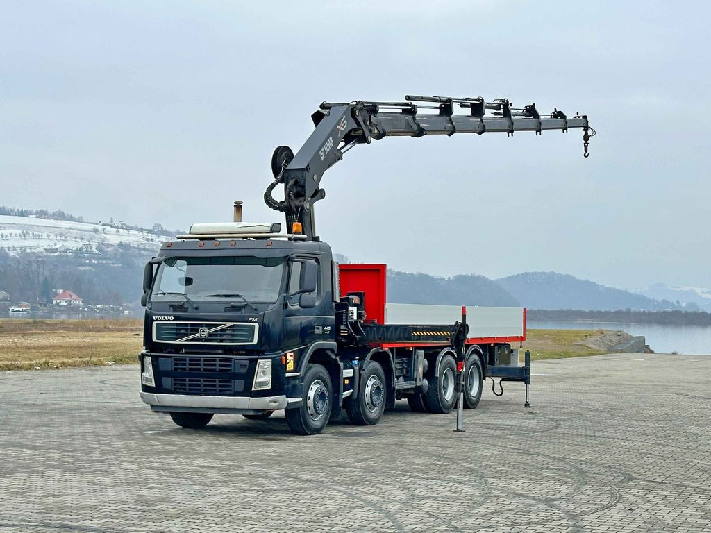 Volvo FM 440* HIAB 377 E-7 HIDUO + FUNK / 8x4 - Platós teherautó, Darus autó: 2 kép. Volvo FM 440* HIAB 377 E-7 HIDUO + FUNK / 8x4 - Platós teherautó, Darus autó: 2 kép.