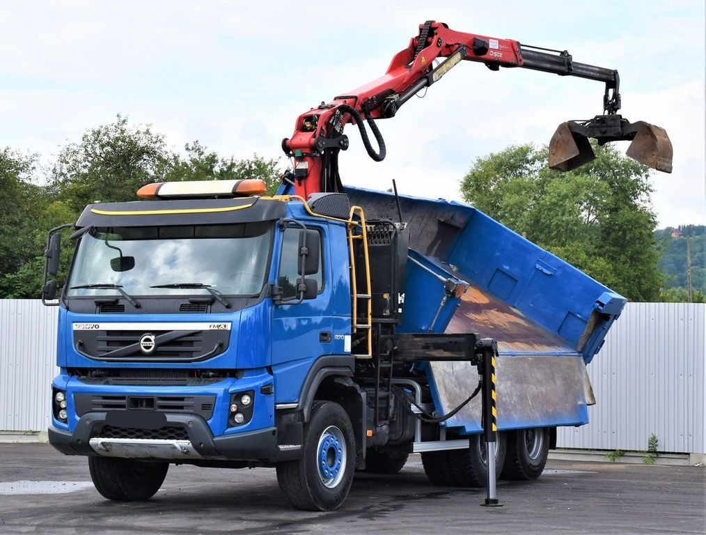Volvo FMX 370 Kipper 4,90m *EPSILON Q150Z/FUNK*6x4 - Billenőplatós teherautó, Darus autó: 3 kép. Volvo FMX 370 Kipper 4,90m *EPSILON Q150Z/FUNK*6x4 - Billenőplatós teherautó, Darus autó: 3 kép.