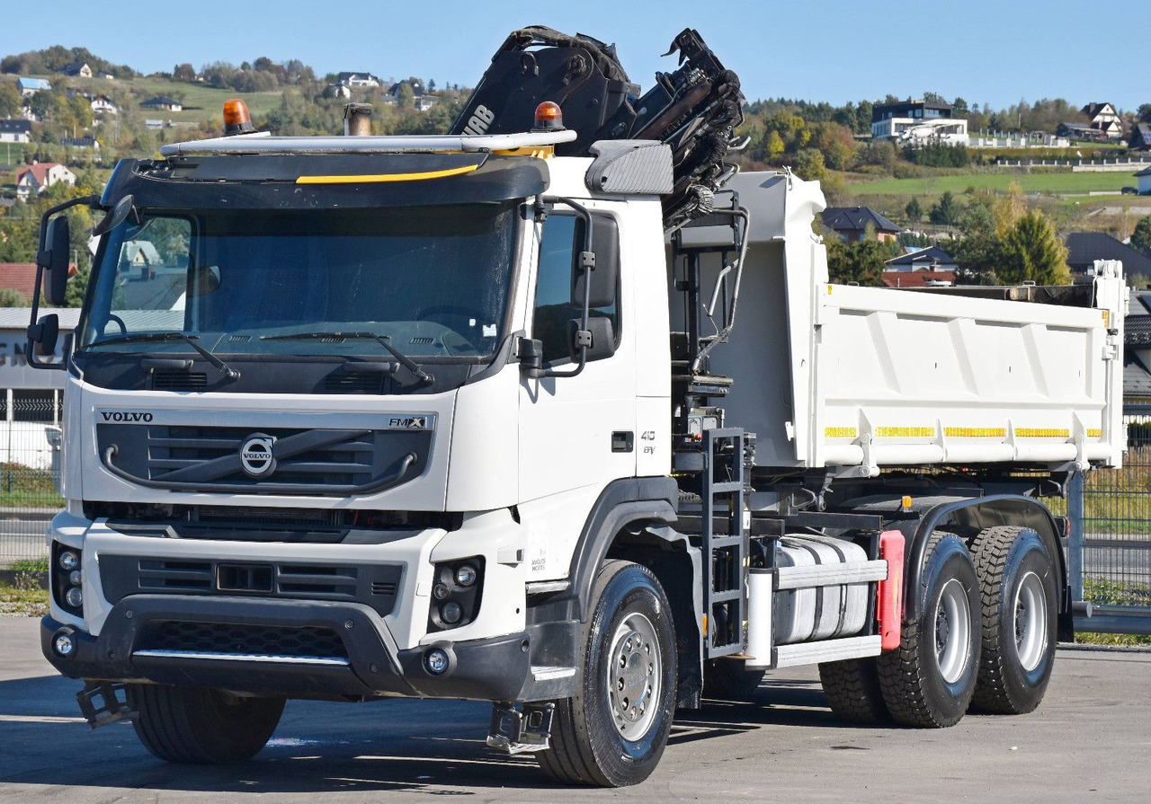 Volvo FMX 410 Kipper 5,20m*HIAB 122 D-4 HIDUO/FUNK*6x4 - Darus autó: 5 kép. Volvo FMX 410 Kipper 5,20m*HIAB 122 D-4 HIDUO/FUNK*6x4 - Darus autó: 5 kép.