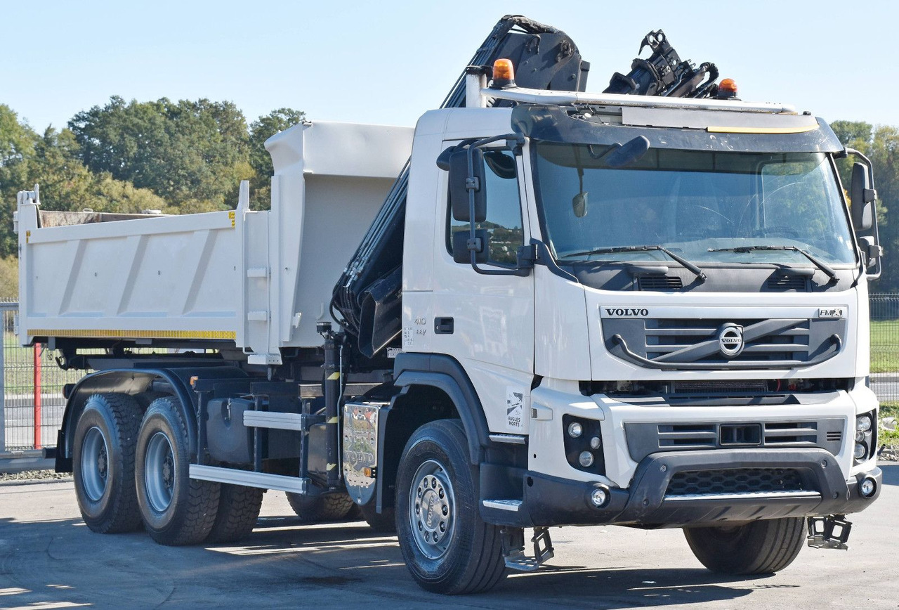 Volvo FMX 410 Kipper 5,20m*HIAB 122 D-4 HIDUO/FUNK*6x4 - Darus autó: 4 kép. Volvo FMX 410 Kipper 5,20m*HIAB 122 D-4 HIDUO/FUNK*6x4 - Darus autó: 4 kép.