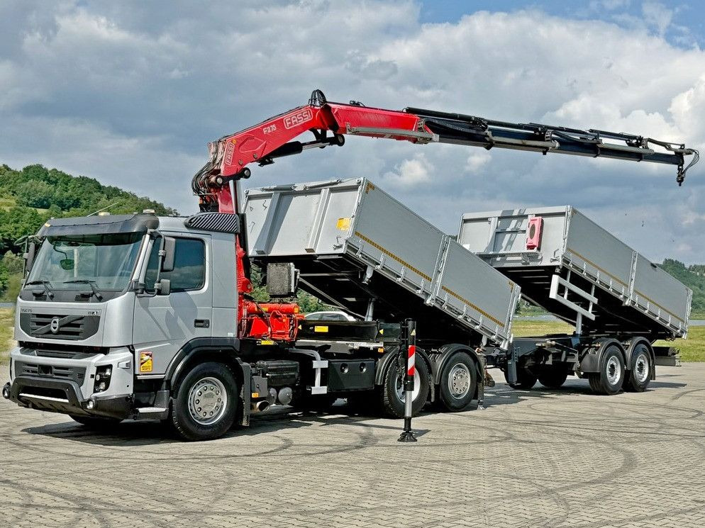 Volvo FMX 420* FASSI F275.2.25 + FUNK + Anhänger / TOP - Darus autó: 2 kép. Volvo FMX 420* FASSI F275.2.25 + FUNK + Anhänger / TOP - Darus autó: 2 kép.