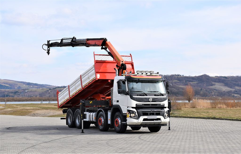 Volvo FMX 420 Kipper 6,20m *PK 1850 2 - SH B*FUNK/8x4 - Darus autó, Billenőplatós teherautó: 2 kép. Volvo FMX 420 Kipper 6,20m *PK 1850 2 - SH B*FUNK/8x4 - Darus autó, Billenőplatós teherautó: 2 kép.