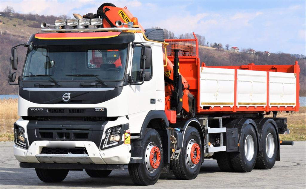 Volvo FMX 420 Kipper 6,20m *PK 1850 2 - SH B*FUNK/8x4 - Darus autó, Billenőplatós teherautó: 3 kép. Volvo FMX 420 Kipper 6,20m *PK 1850 2 - SH B*FUNK/8x4 - Darus autó, Billenőplatós teherautó: 3 kép.