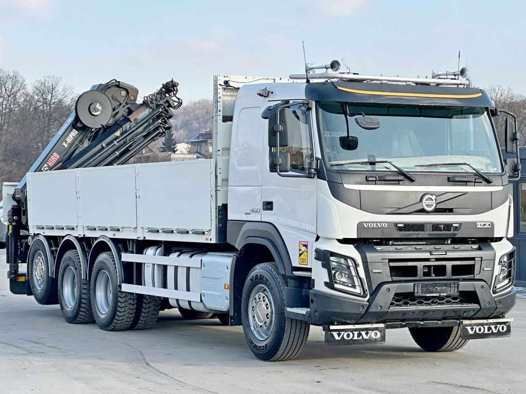 Volvo FMX 460 HIAB X - HIPRO 302 EP - 5 + FUNK/ 8x4 - Darus autó, Platós teherautó: 4 kép. Volvo FMX 460 HIAB X - HIPRO 302 EP - 5 + FUNK/ 8x4 - Darus autó, Platós teherautó: 4 kép.