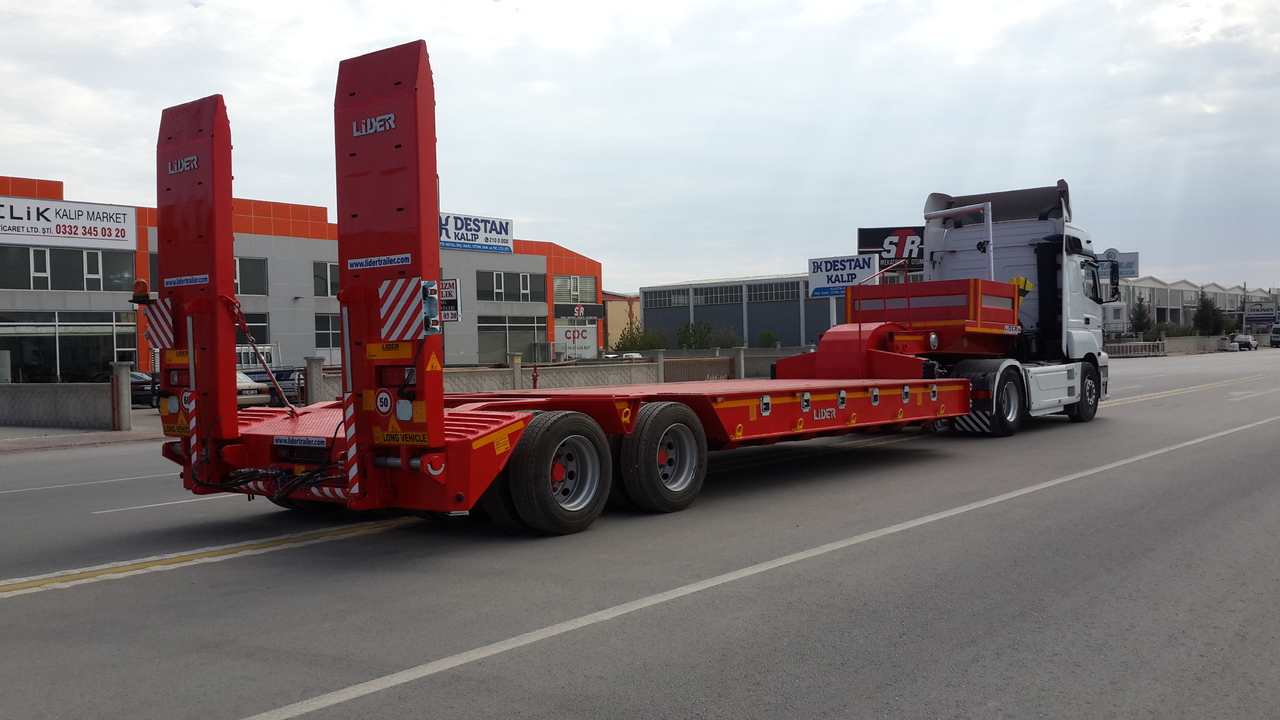 Új Félpótkocsi mélybölcsős a következők szállításához nehézgépek LIDER 2025 MODEL NEW LOWBOY TRAILER FROM MANUFACTURER: 10 kép.