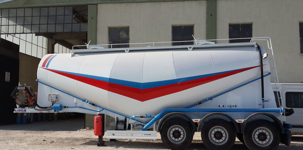 Új Tartályos félpótkocsi a következők szállításához cement LIDER 2025 NEW 80 TONS CAPACITY FROM MANUFACTURER READY IN STOCK: 8 kép.