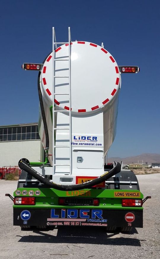 Új Tartályos félpótkocsi a következők szállításához cement LIDER 2025 NEW 80 TONS CAPACITY FROM MANUFACTURER READY IN STOCK: 6 kép.