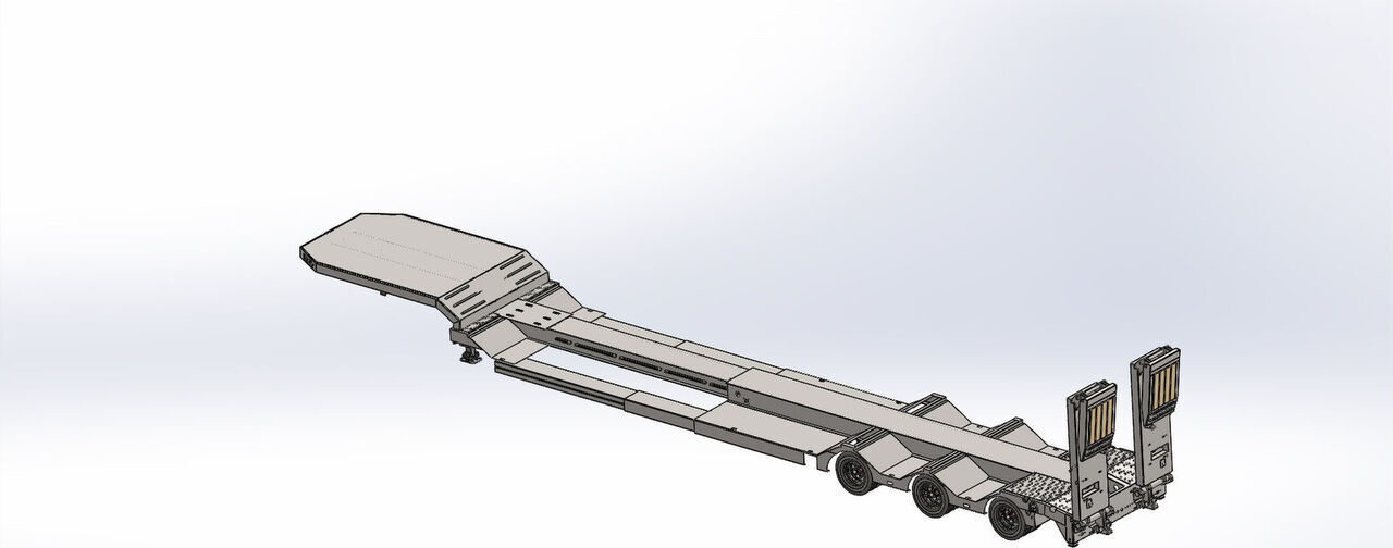 Új Félpótkocsi mélybölcsős LIDER 2025 YEAR NEW LOWBED TRAILER FOR SALE (MANUFACTURER COMPANY): 6 kép.