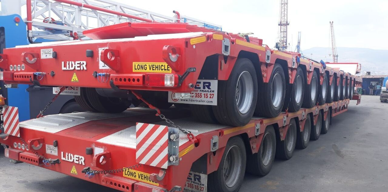 Új Félpótkocsi mélybölcsős LIDER 2025 model 150 Tons capacity Lowbed semi trailer: 12 kép.