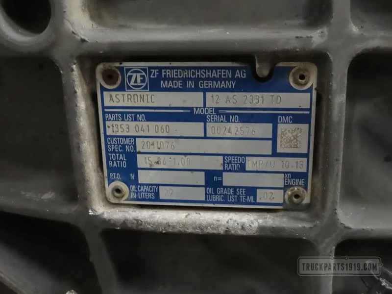 DAF 2011076 Versnellingsbak 12AS2331TD+IT3 - Sebességváltó - Teherautó: 3 kép. DAF 2011076 Versnellingsbak 12AS2331TD+IT3 - Sebességváltó - Teherautó: 3 kép.