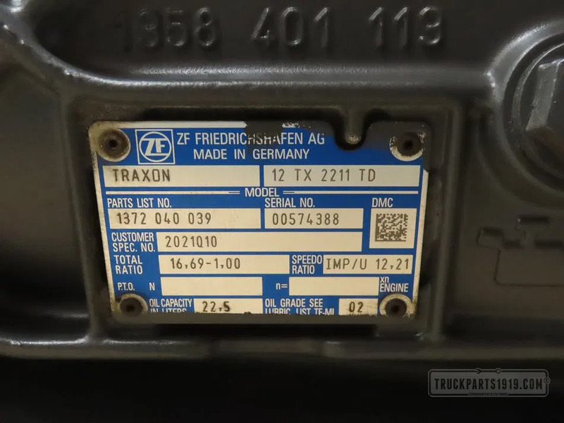 DAF 2189382 | Versnellingsbak 12TX2211TD - Sebességváltó - Teherautó: 3 kép. DAF 2189382 | Versnellingsbak 12TX2211TD - Sebességváltó - Teherautó: 3 kép.