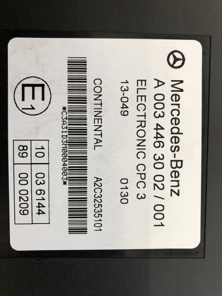 ECU - Teherautó DRIVE CONTROL CPC3 ELECTRONICS ACTROS MP4: 10 kép.