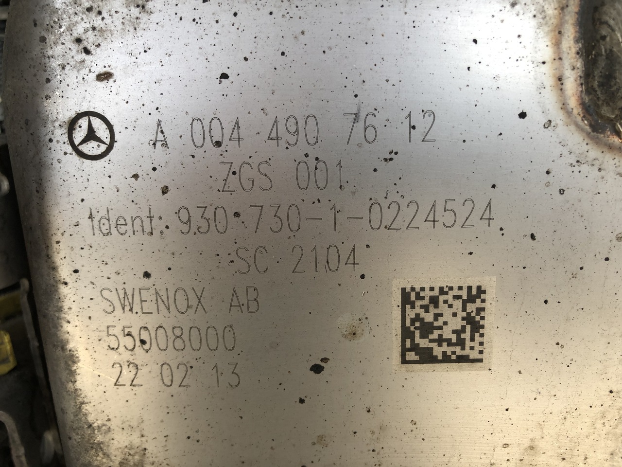 EXHAUST AFTERTREATMENT EURO6-EURO5 MERCEDES ACTROS MP4 - Kipufogó leömlő - Teherautó: 2 kép. EXHAUST AFTERTREATMENT EURO6-EURO5 MERCEDES ACTROS MP4 - Kipufogó leömlő - Teherautó: 2 kép.