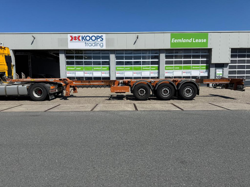 Broshuis MFCC container chassis Multi functioneel 2x 20 1x 30 1x 40 1x 45 saf assen uitschuifbaar tot 14,40 - Félpótkocsi alváz: 1 kép. Broshuis MFCC container chassis Multi functioneel 2x 20 1x 30 1x 40 1x 45 saf assen uitschuifbaar tot 14,40 - Félpótkocsi alváz: 1 kép.